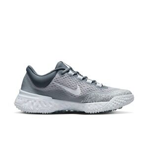 Nike Alpha Huarache Elite 4 Womens Sz 9.5 Wolf Grey Softball Shoes DV0496-012